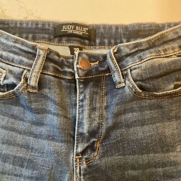 Judy Blue Bristol MidRise Handsand Skinny Sz 29 Stretch - Picture 5 of 9
